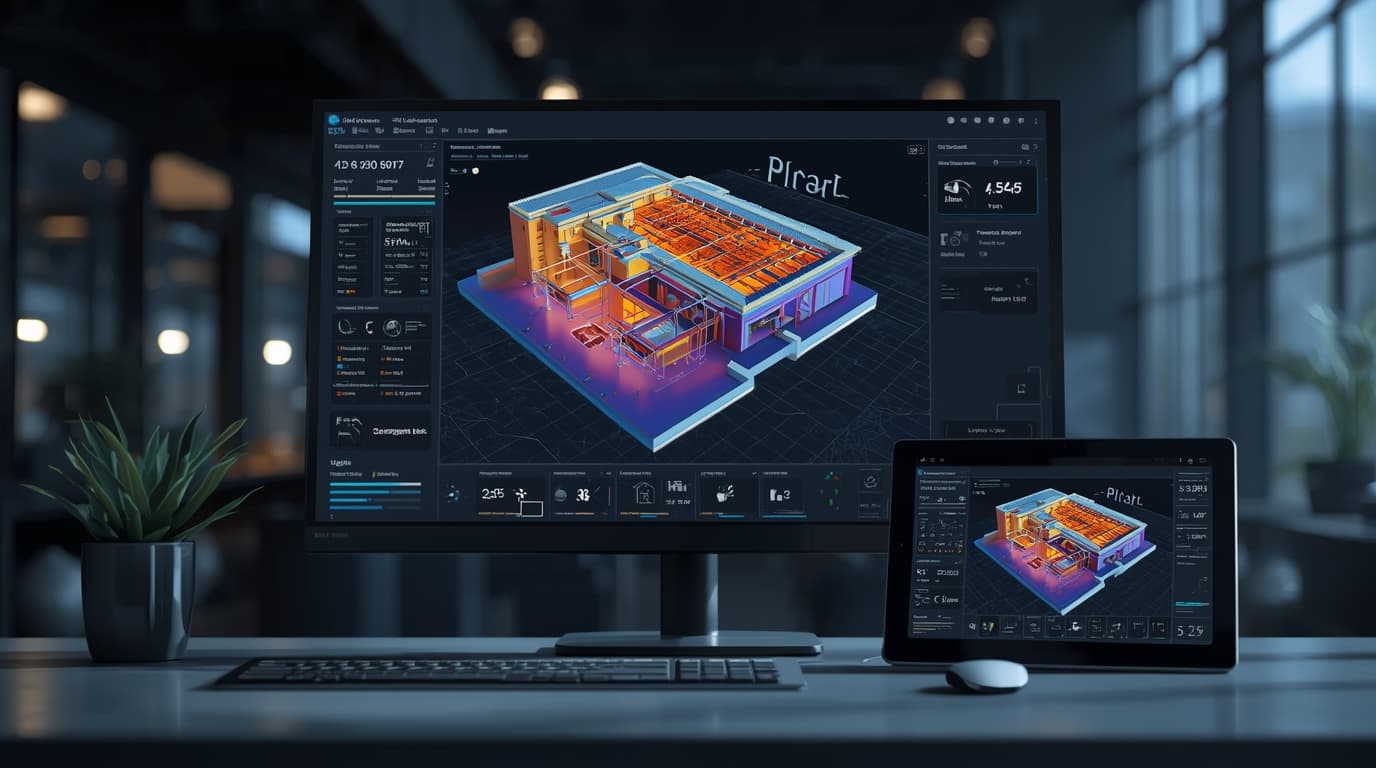 Analysis of thermal data on a monitor